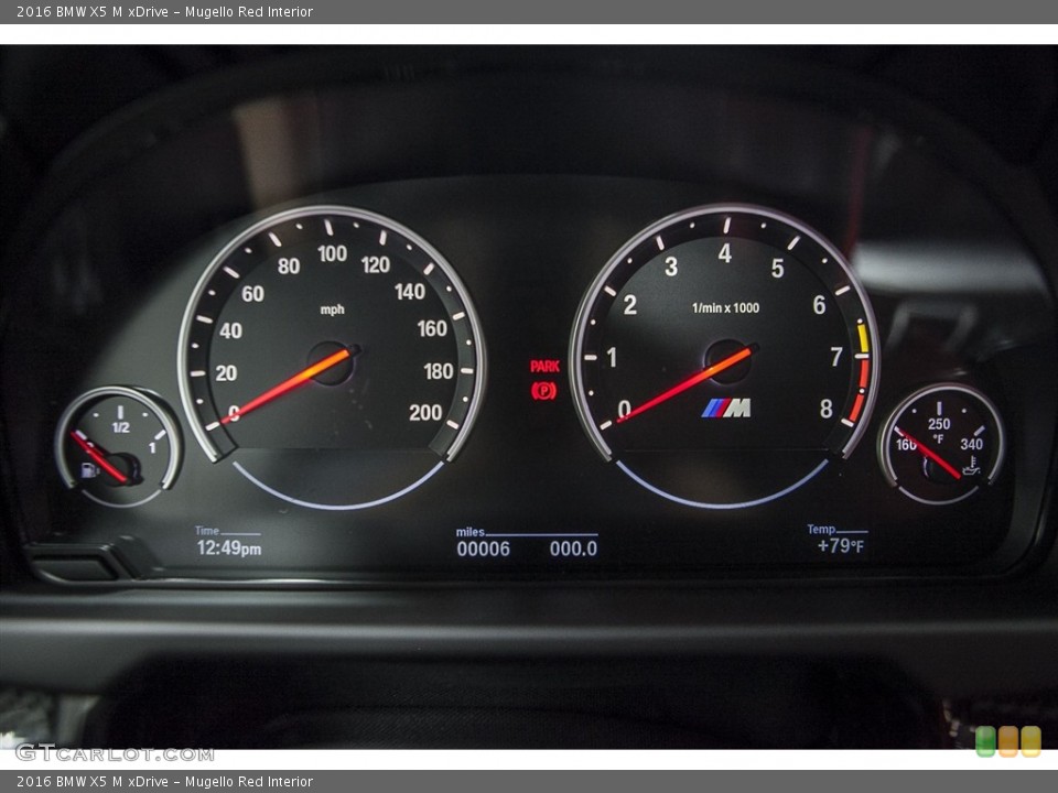 Mugello Red Interior Gauges for the 2016 BMW X5 M xDrive #110850014