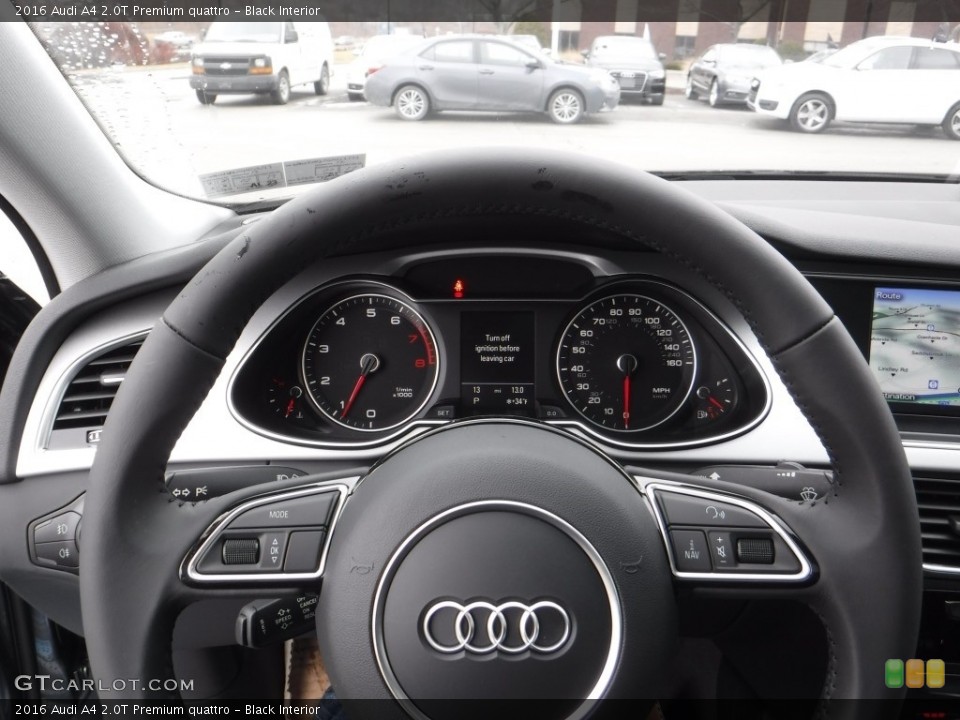 Black Interior Steering Wheel for the 2016 Audi A4 2.0T Premium quattro #110852984