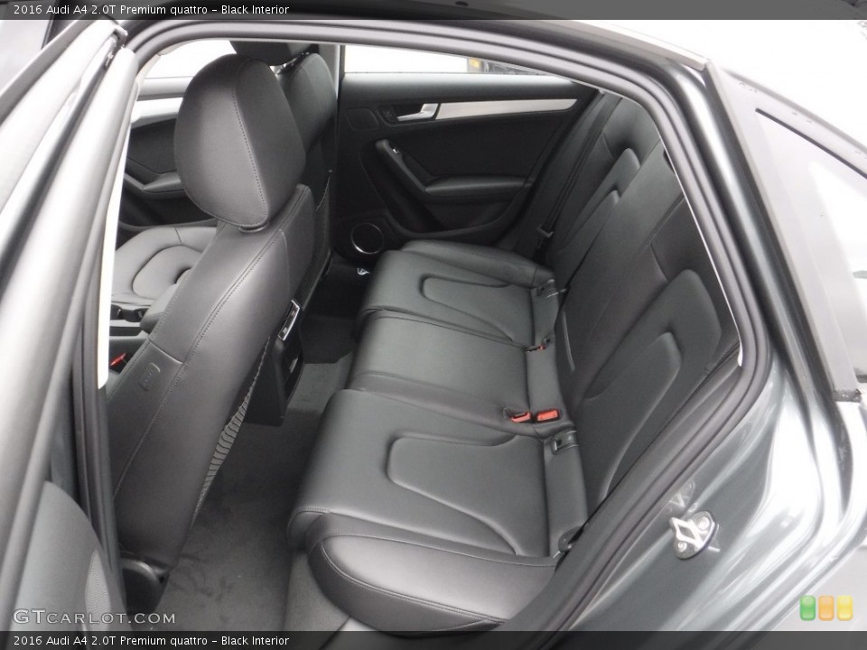 Black Interior Rear Seat for the 2016 Audi A4 2.0T Premium quattro #110853068