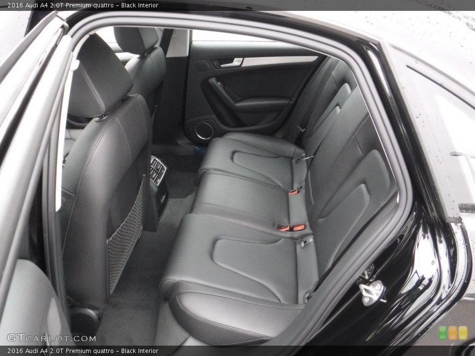 Black Interior Rear Seat for the 2016 Audi A4 2.0T Premium quattro #110854190
