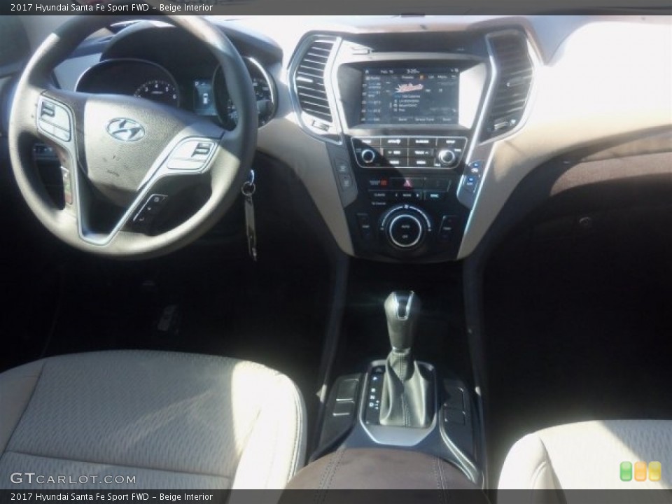 Beige Interior Photo for the 2017 Hyundai Santa Fe Sport FWD #110854271