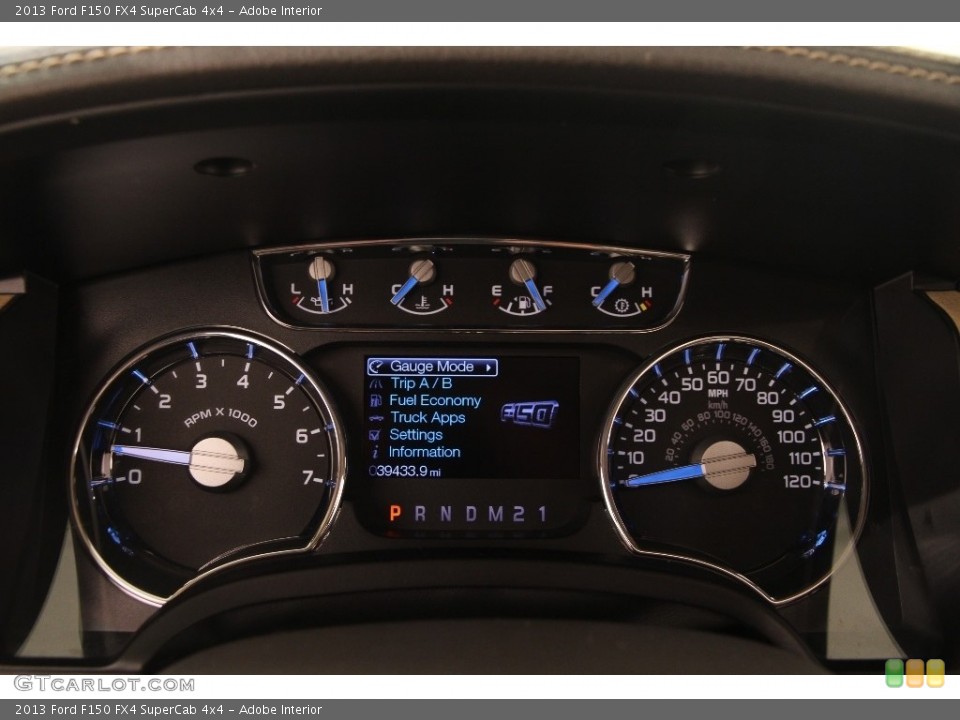 Adobe Interior Gauges for the 2013 Ford F150 FX4 SuperCab 4x4 #110854358