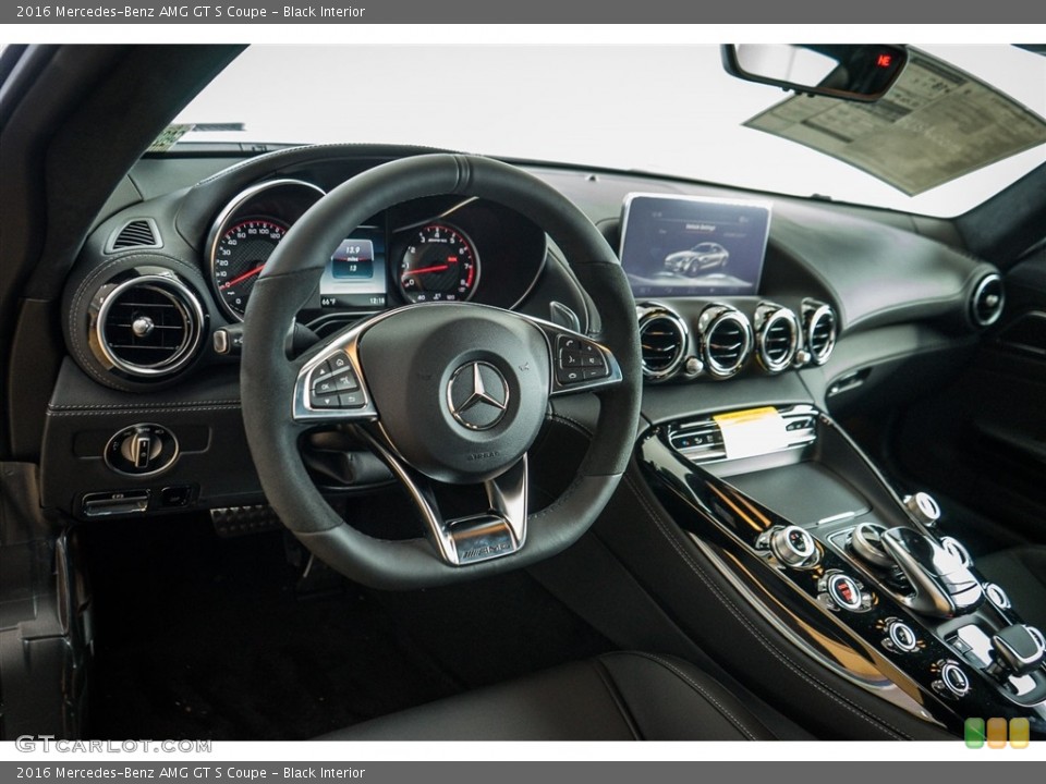 Black Interior Dashboard for the 2016 Mercedes-Benz AMG GT S Coupe #110862674