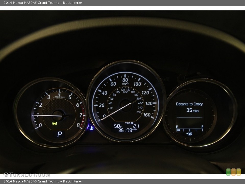 Black Interior Gauges for the 2014 Mazda MAZDA6 Grand Touring #110864519