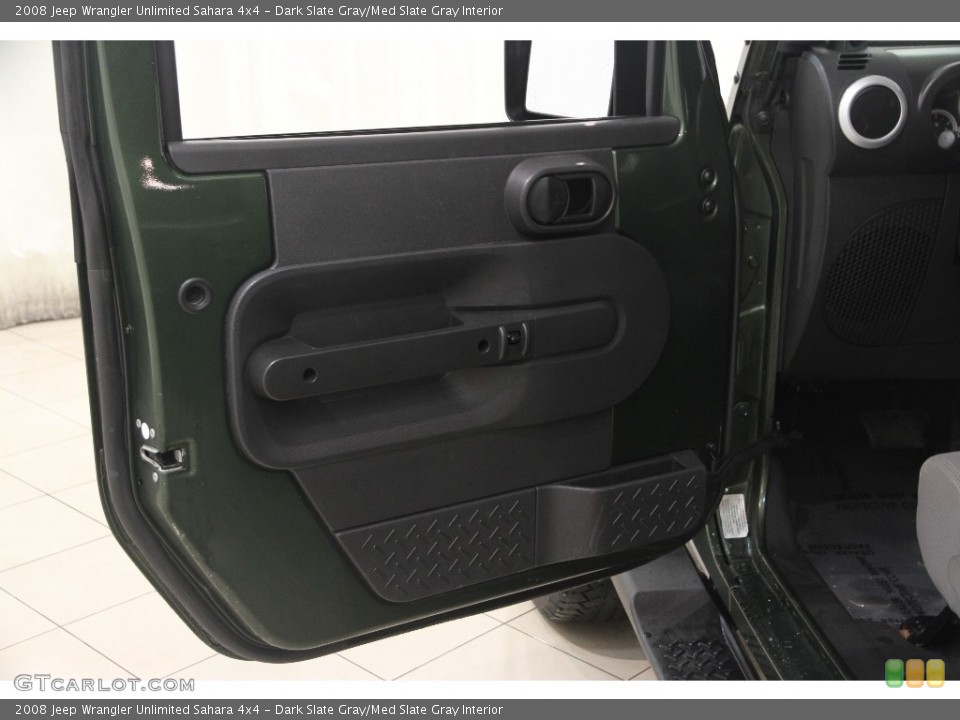 Dark Slate Gray/Med Slate Gray Interior Door Panel for the 2008 Jeep Wrangler Unlimited Sahara 4x4 #110865269