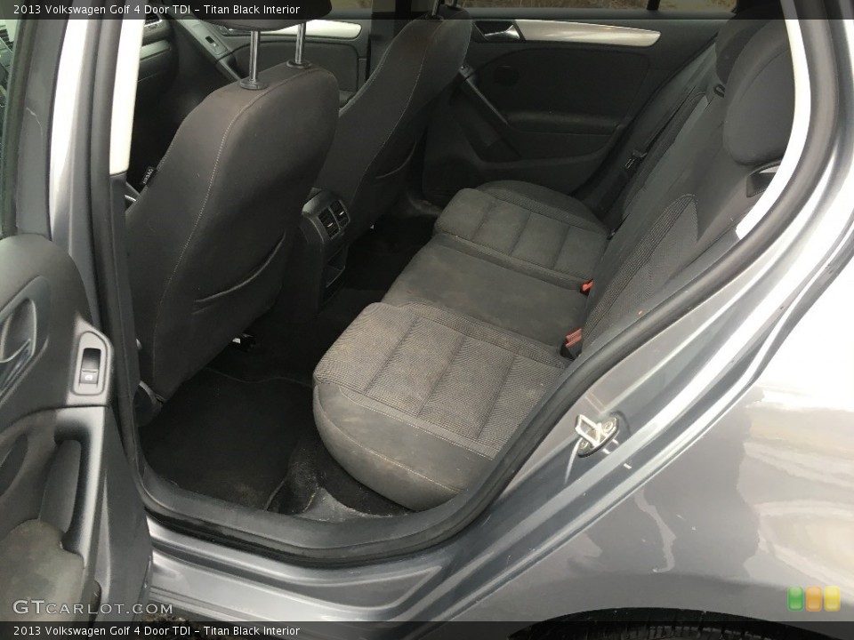 Titan Black Interior Rear Seat for the 2013 Volkswagen Golf 4 Door TDI #110869817