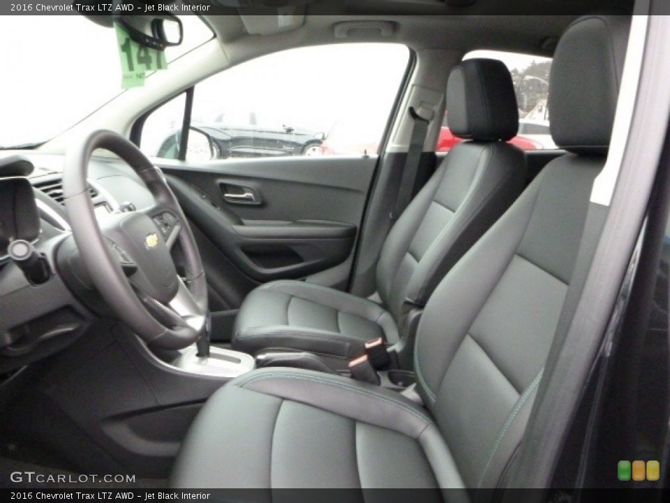 Jet Black Interior Front Seat for the 2016 Chevrolet Trax LTZ AWD #110887753