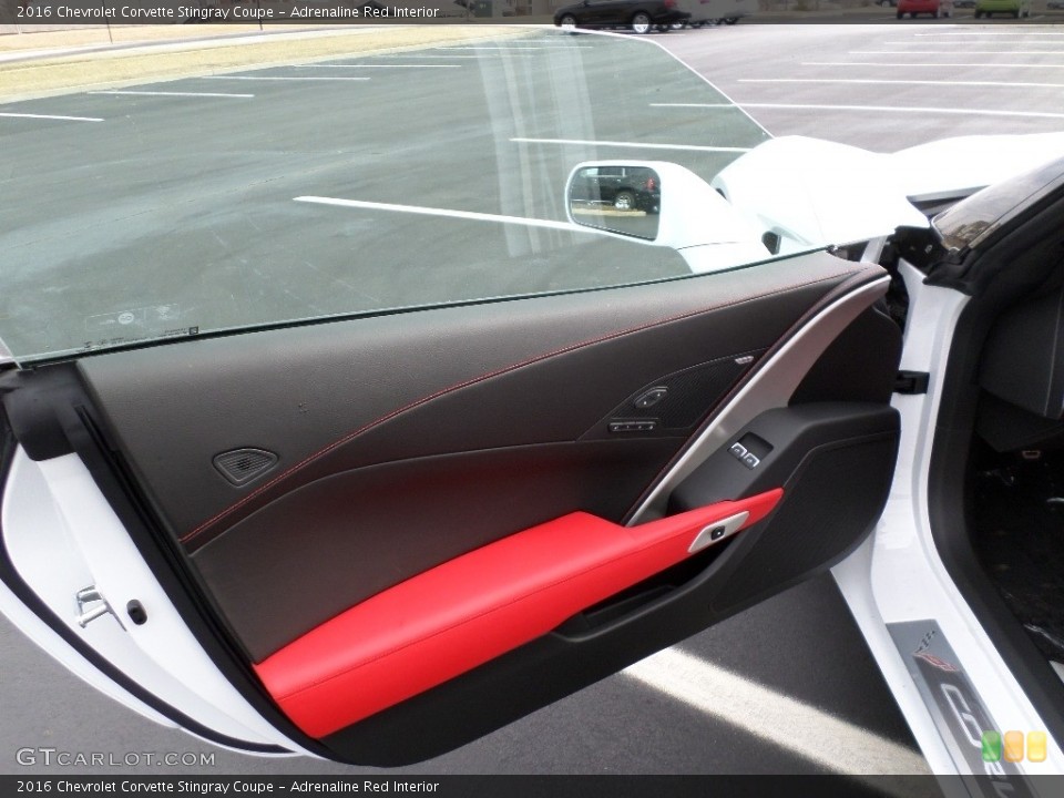 Adrenaline Red Interior Door Panel for the 2016 Chevrolet Corvette Stingray Coupe #110893129