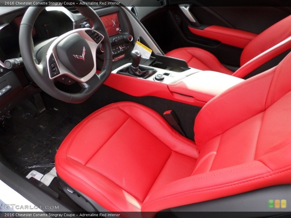 Adrenaline Red Interior Prime Interior for the 2016 Chevrolet Corvette Stingray Coupe #110893144