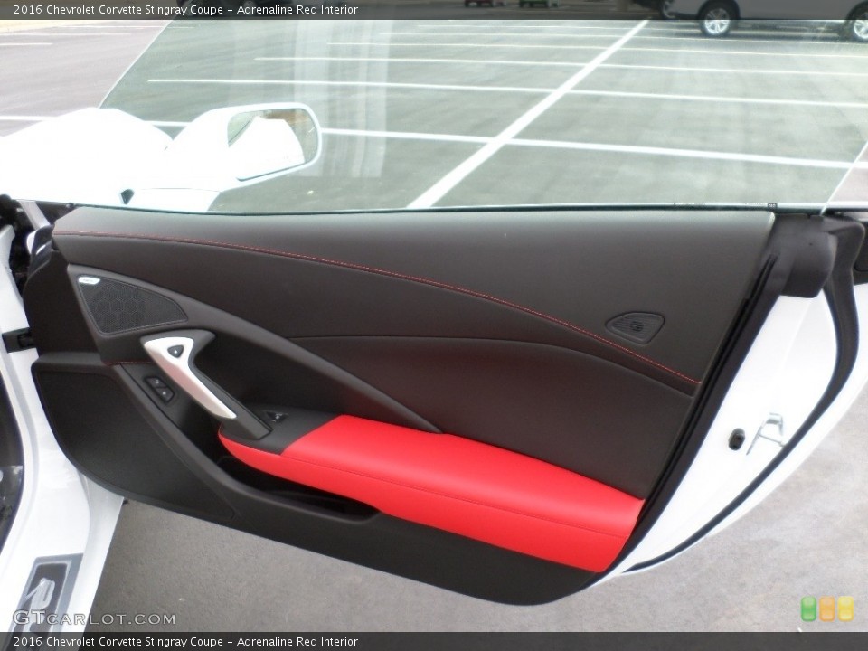 Adrenaline Red Interior Door Panel for the 2016 Chevrolet Corvette Stingray Coupe #110893198