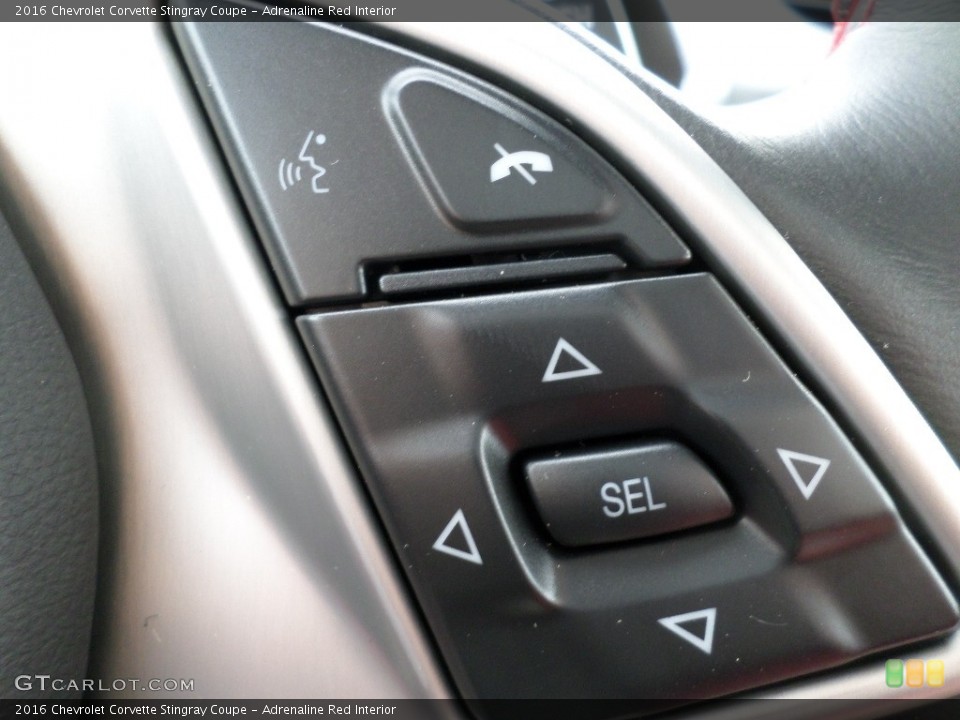 Adrenaline Red Interior Controls for the 2016 Chevrolet Corvette Stingray Coupe #110893315