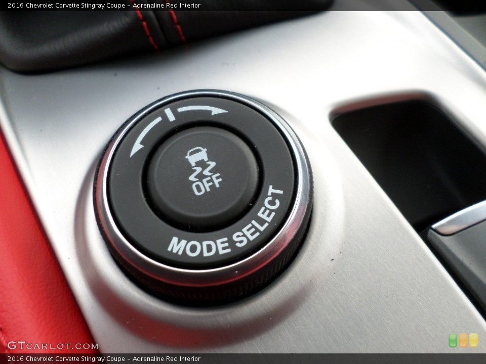 Adrenaline Red Interior Controls for the 2016 Chevrolet Corvette Stingray Coupe #110893429