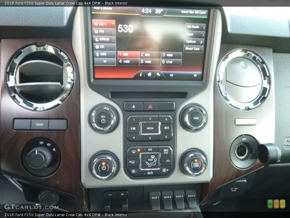 Black Interior Controls for the 2016 Ford F350 Super Duty Lariat Crew Cab 4x4 DRW #110900560