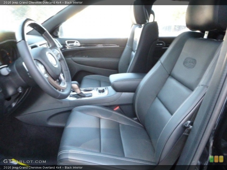 Black Interior Front Seat for the 2016 Jeep Grand Cherokee Overland 4x4 #110904958