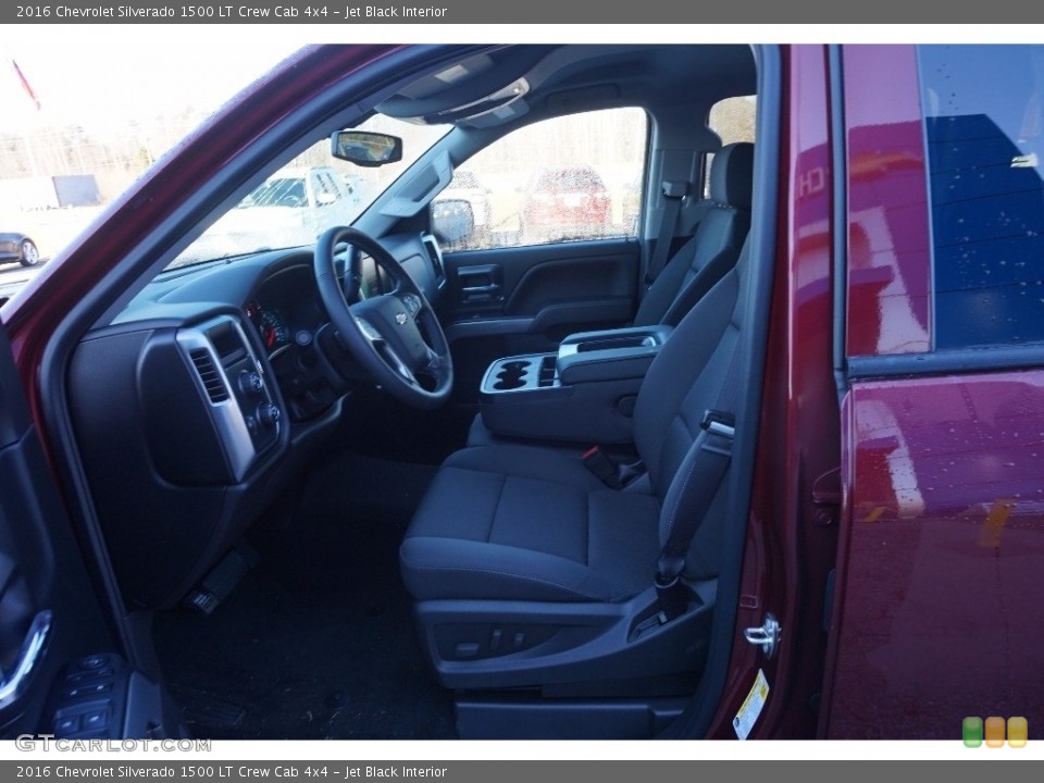 Jet Black Interior Photo for the 2016 Chevrolet Silverado 1500 LT Crew Cab 4x4 #110910550