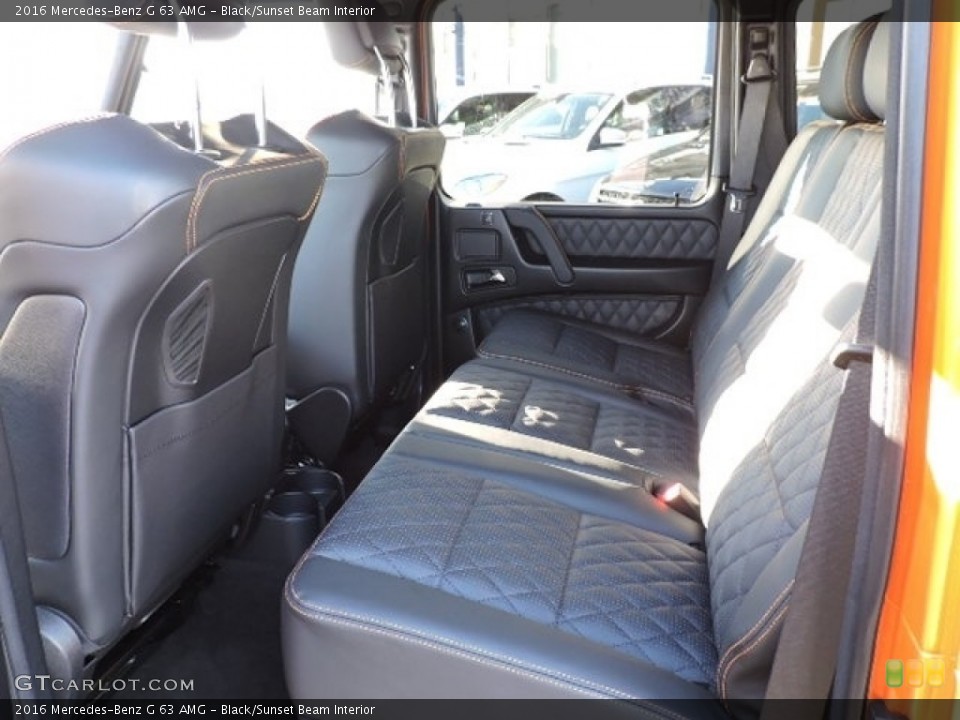 Black/Sunset Beam Interior Rear Seat for the 2016 Mercedes-Benz G 63 AMG #110918766