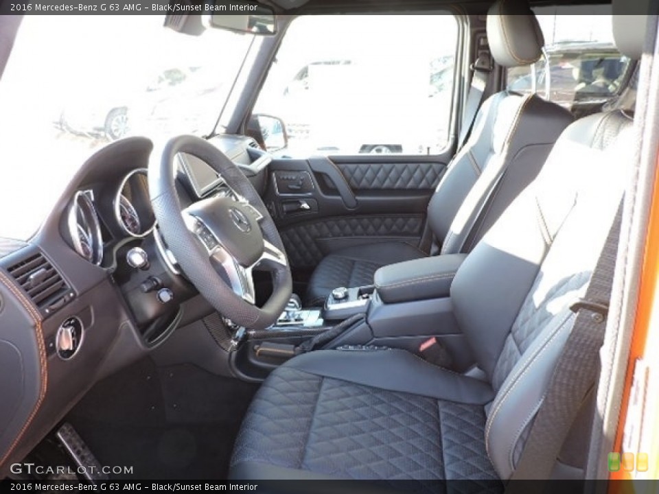 Black/Sunset Beam Interior Photo for the 2016 Mercedes-Benz G 63 AMG #110918784