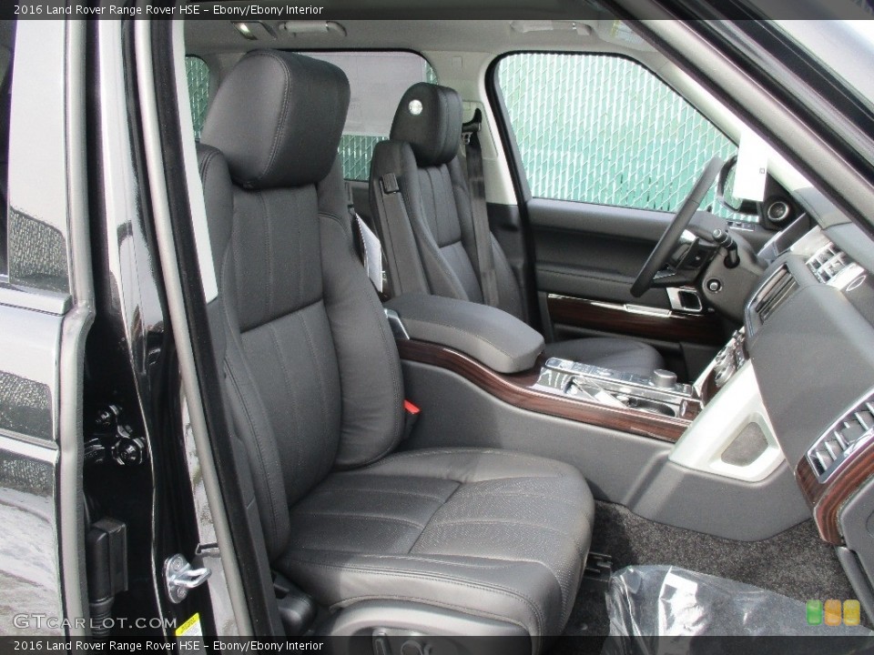 Ebony/Ebony Interior Front Seat for the 2016 Land Rover Range Rover HSE #110926257