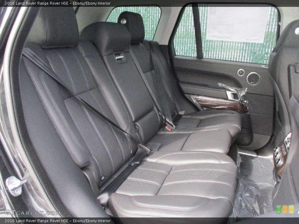 Ebony/Ebony Interior Rear Seat for the 2016 Land Rover Range Rover HSE #110926284