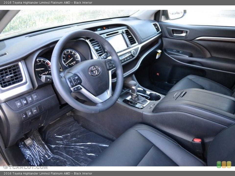 Black 2016 Toyota Highlander Interiors