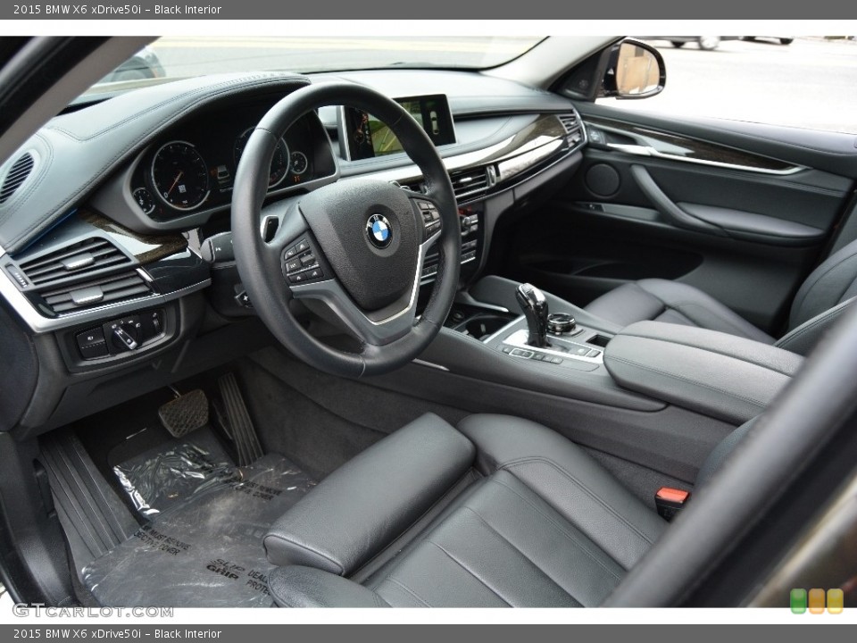 Black 2015 BMW X6 Interiors