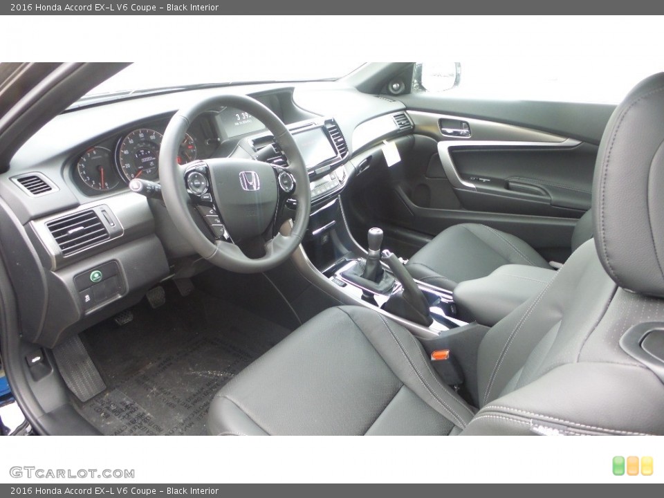 Black Interior Prime Interior for the 2016 Honda Accord EX-L V6 Coupe #110934078
