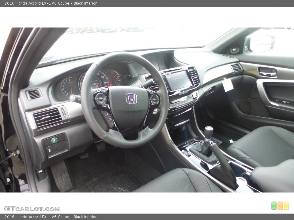 Black Interior Prime Interior for the 2016 Honda Accord EX-L V6 Coupe #110934153