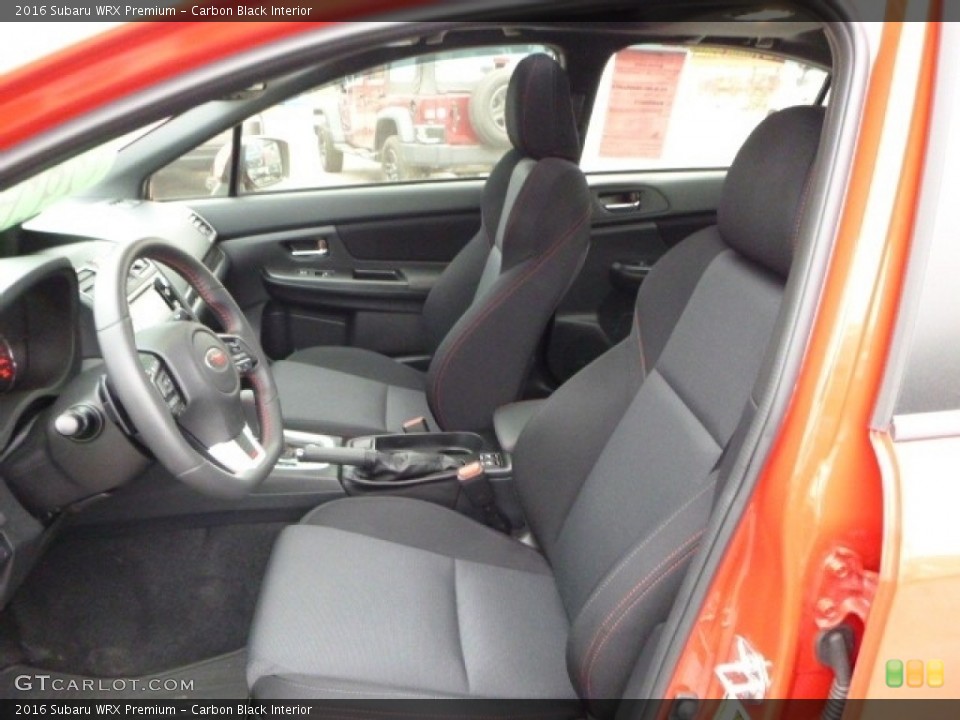 Carbon Black Interior Photo for the 2016 Subaru WRX Premium #110937648