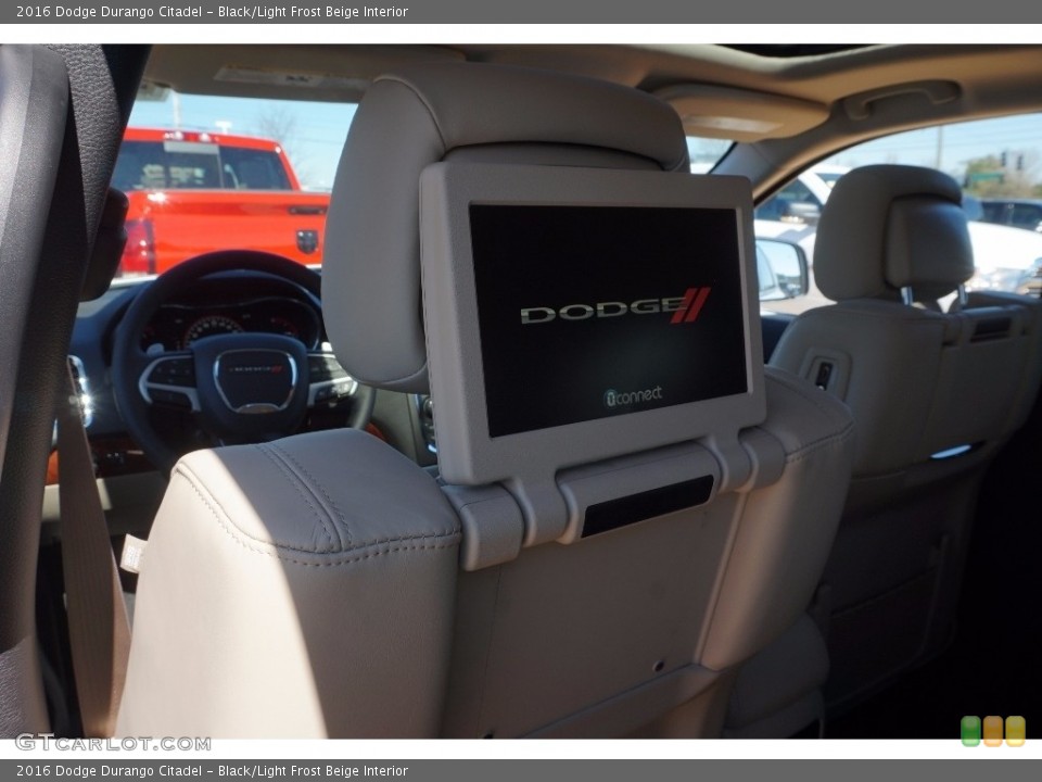 Black/Light Frost Beige Interior Entertainment System for the 2016 Dodge Durango Citadel #110938335