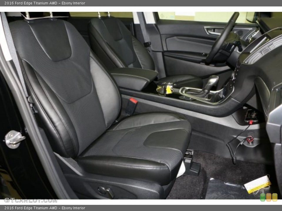 Ebony Interior Photo for the 2016 Ford Edge Titanium AWD #110940915