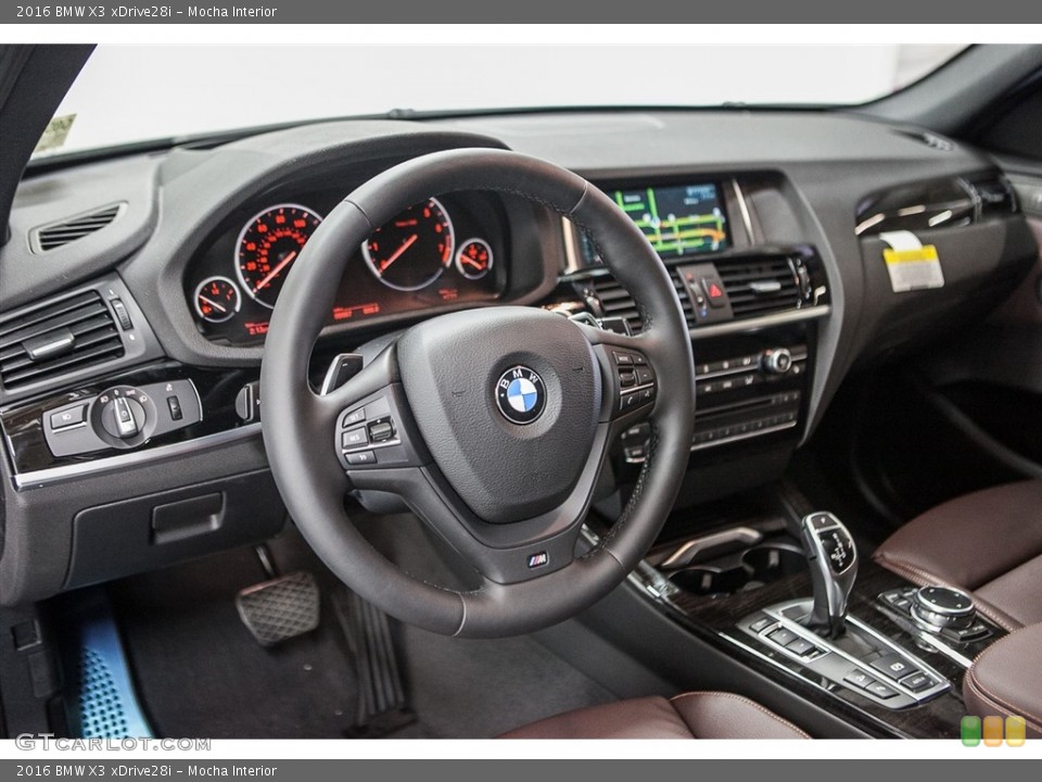 Mocha Interior Dashboard for the 2016 BMW X3 xDrive28i #110945032