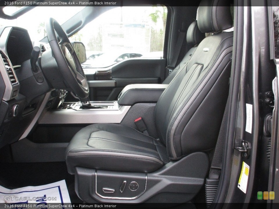Platinum Black Interior Front Seat for the 2016 Ford F150 Platinum SuperCrew 4x4 #110947240