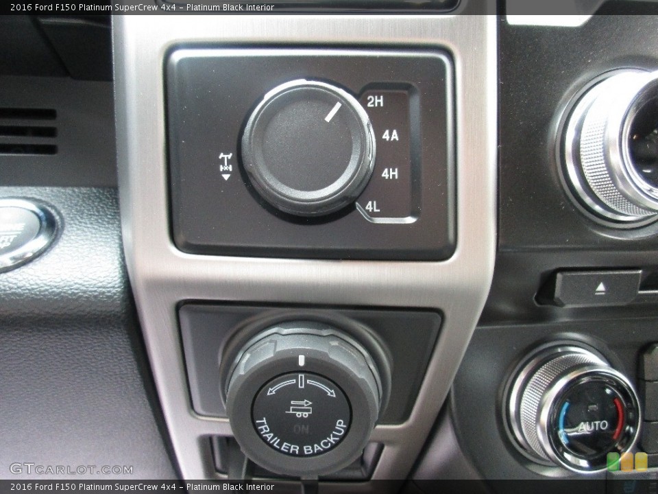 Platinum Black Interior Controls for the 2016 Ford F150 Platinum SuperCrew 4x4 #110947669