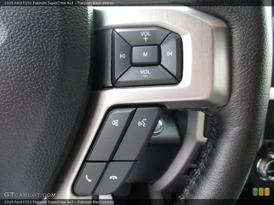 Platinum Black Interior Controls for the 2016 Ford F150 Platinum SuperCrew 4x4 #110947696