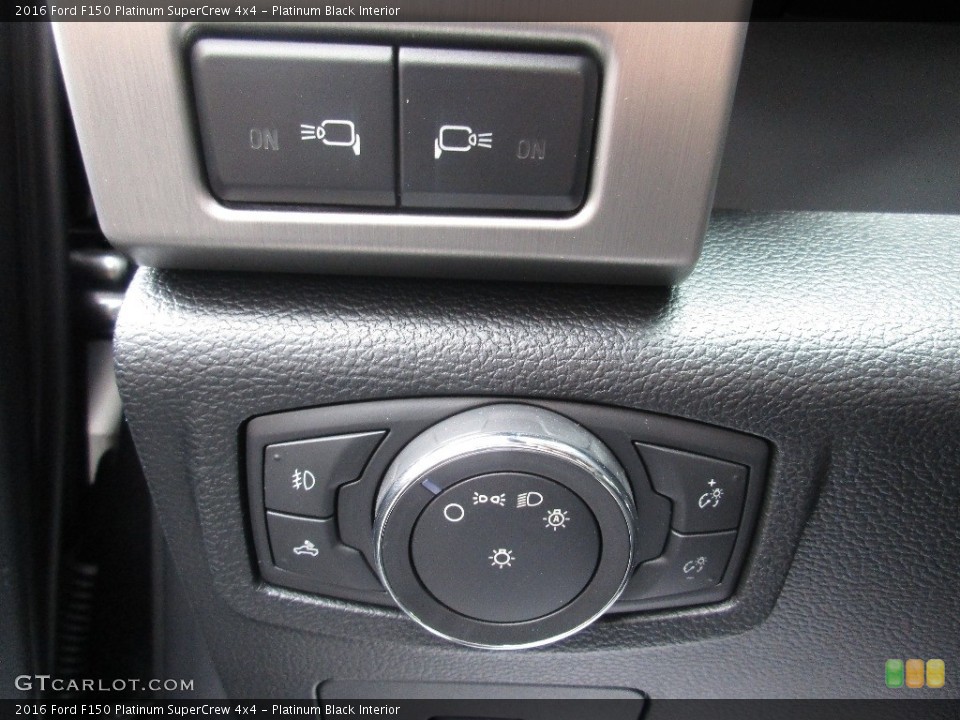Platinum Black Interior Controls for the 2016 Ford F150 Platinum SuperCrew 4x4 #110947798