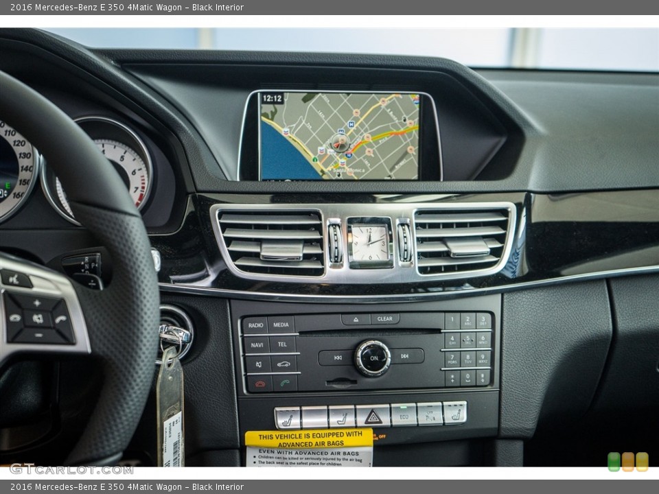 Black Interior Controls for the 2016 Mercedes-Benz E 350 4Matic Wagon #110950003