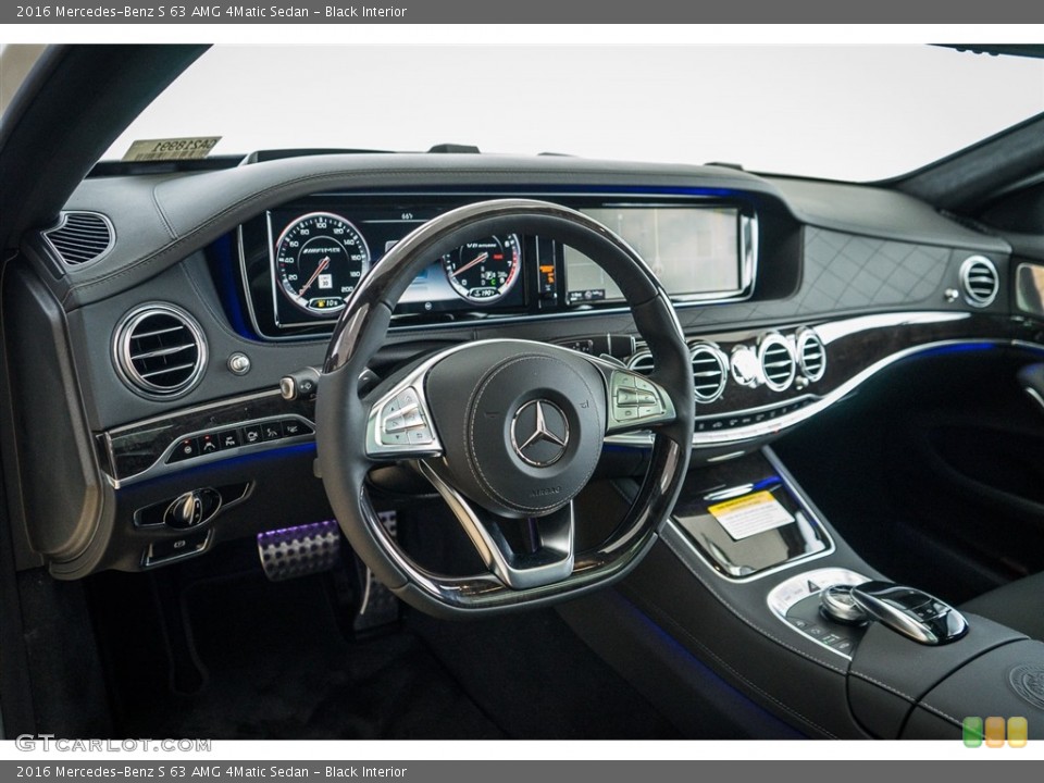 Black Interior Dashboard for the 2016 Mercedes-Benz S 63 AMG 4Matic Sedan #110950603