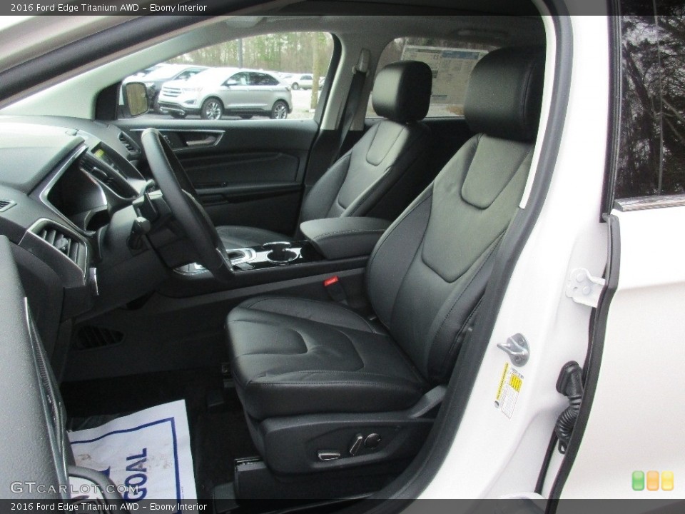 Ebony Interior Front Seat for the 2016 Ford Edge Titanium AWD #110959468
