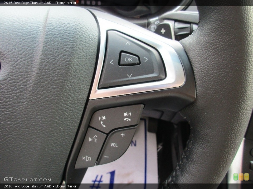 Ebony Interior Controls for the 2016 Ford Edge Titanium AWD #110959765