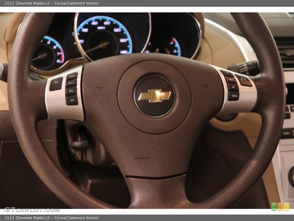 Cocoa/Cashmere Interior Steering Wheel for the 2012 Chevrolet Malibu LS #110971796