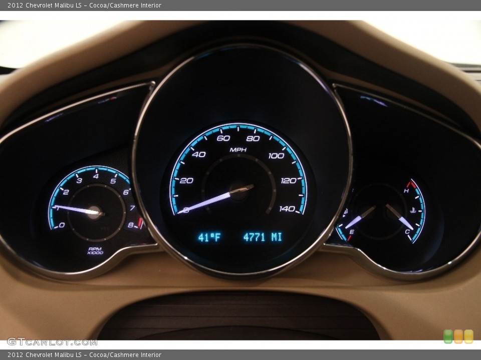 Cocoa/Cashmere Interior Gauges for the 2012 Chevrolet Malibu LS #110971809