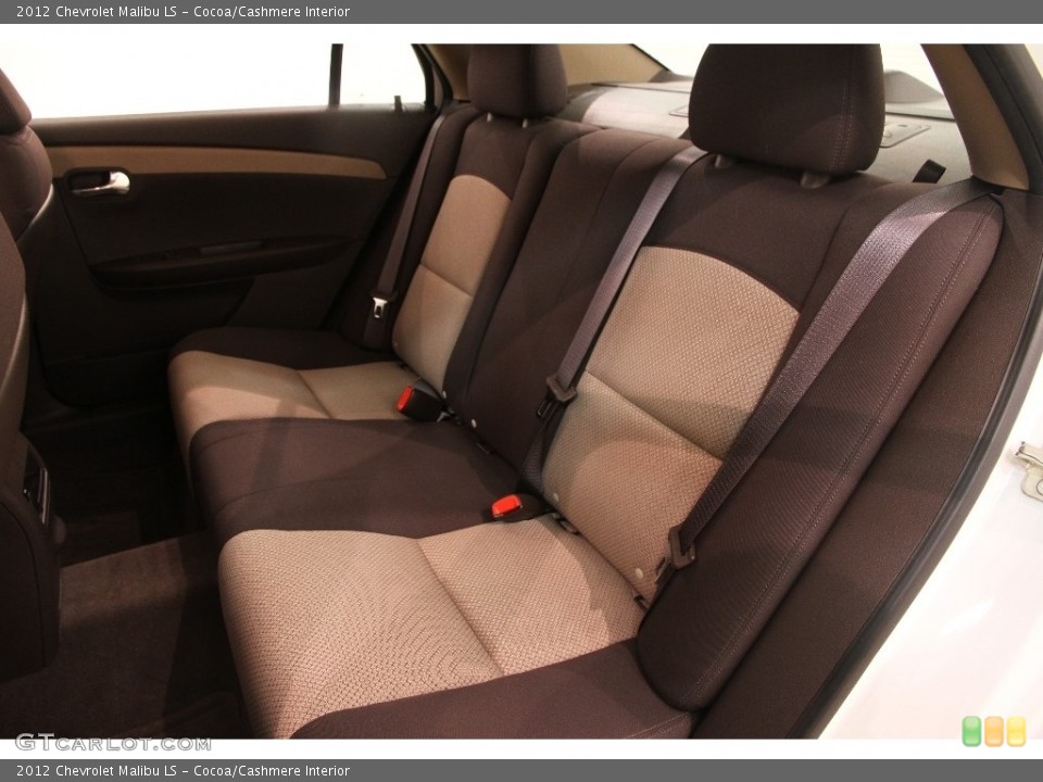 Cocoa/Cashmere Interior Rear Seat for the 2012 Chevrolet Malibu LS #110971949