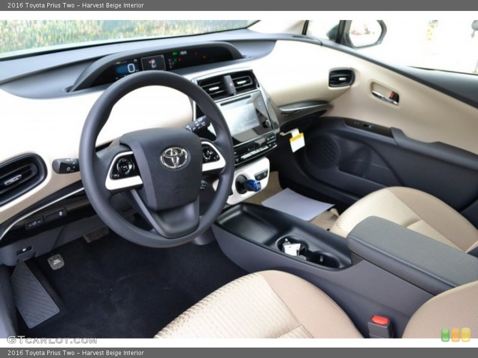 Harvest Beige Interior Photo for the 2016 Toyota Prius Two #110977865