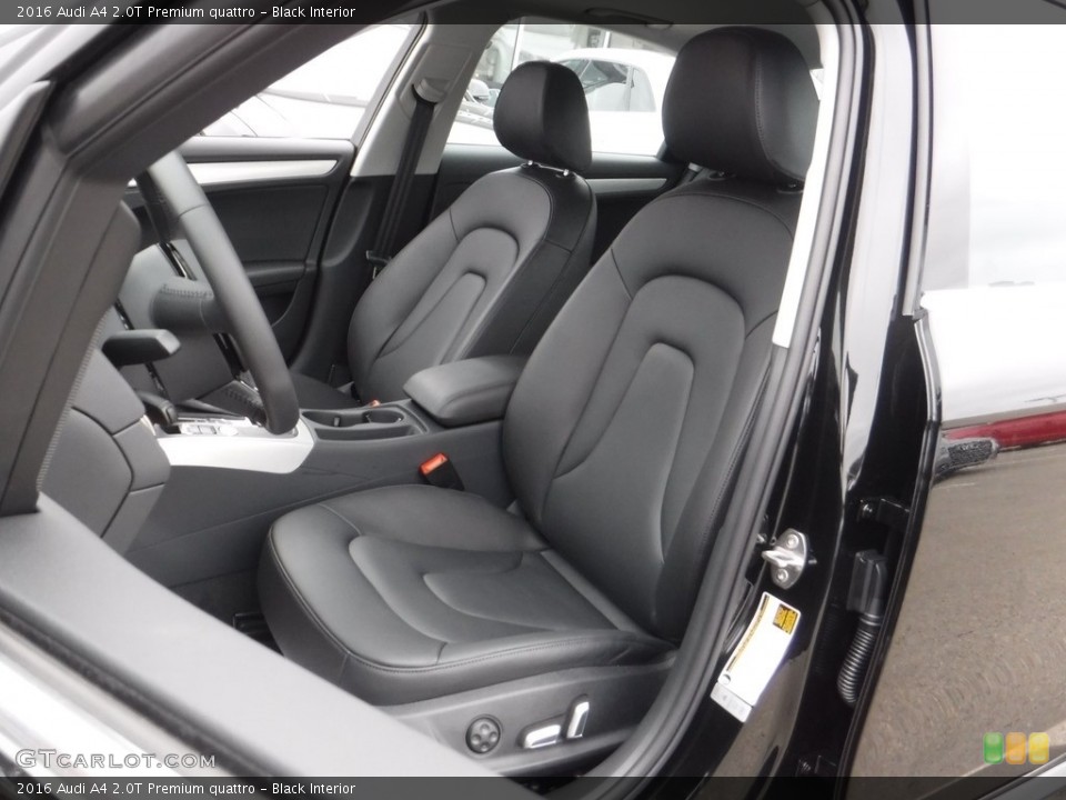Black Interior Front Seat for the 2016 Audi A4 2.0T Premium quattro #110990989