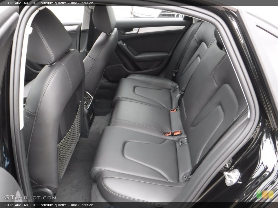 Black Interior Rear Seat for the 2016 Audi A4 2.0T Premium quattro #110991265