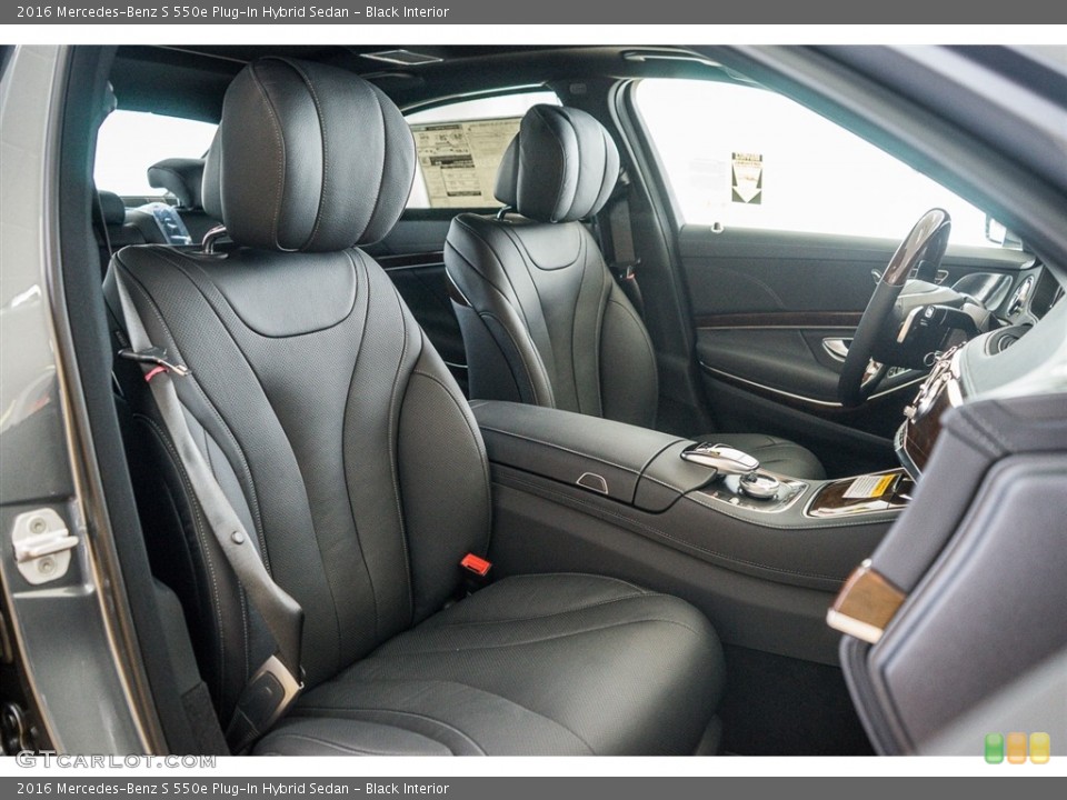 Black Interior Front Seat for the 2016 Mercedes-Benz S 550e Plug-In Hybrid Sedan #110997010