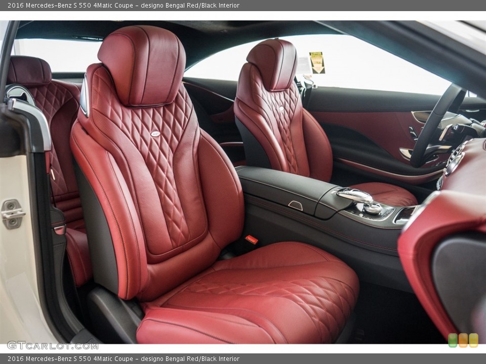 designo Bengal Red/Black Interior Photo for the 2016 Mercedes-Benz S 550 4Matic Coupe #110998774