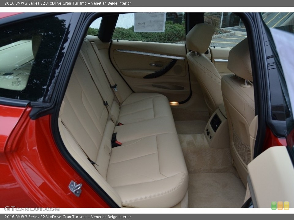 Venetian Beige Interior Rear Seat for the 2016 BMW 3 Series 328i xDrive Gran Turismo #111001606