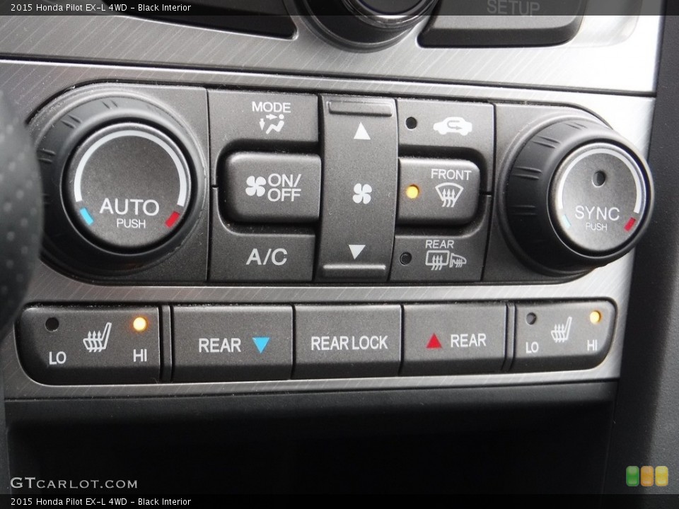Black Interior Controls for the 2015 Honda Pilot EX-L 4WD #111003427