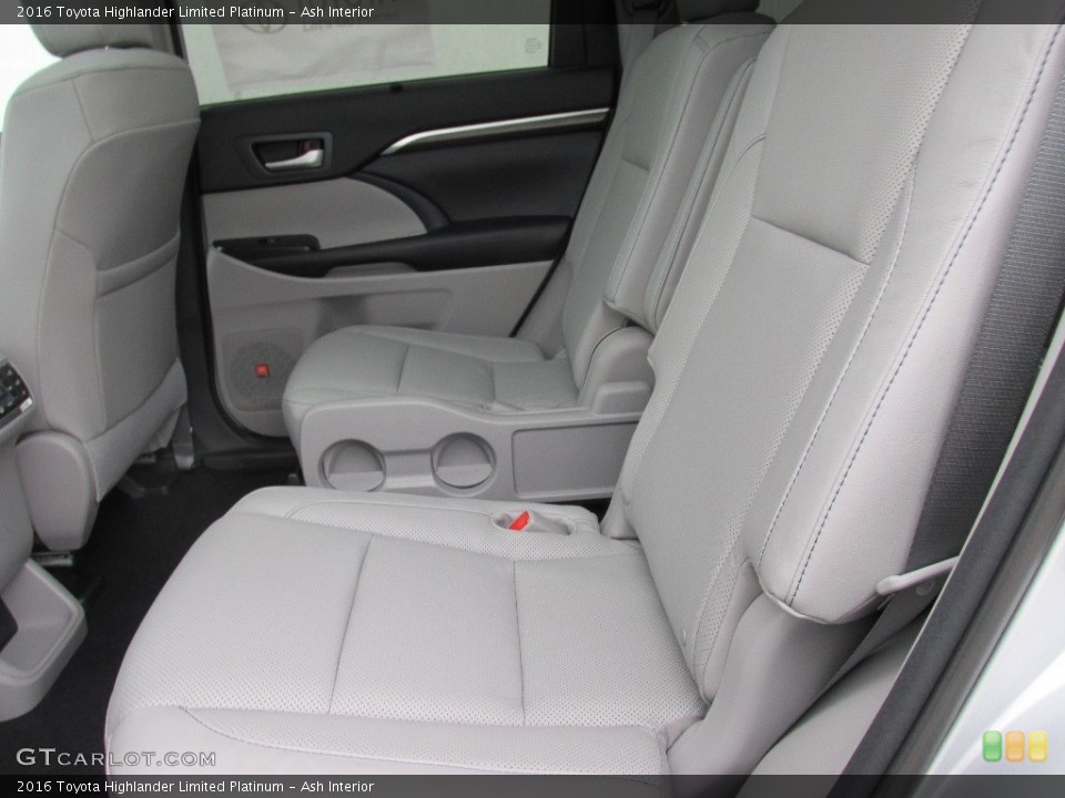 Ash Interior Rear Seat for the 2016 Toyota Highlander Limited Platinum #111008251